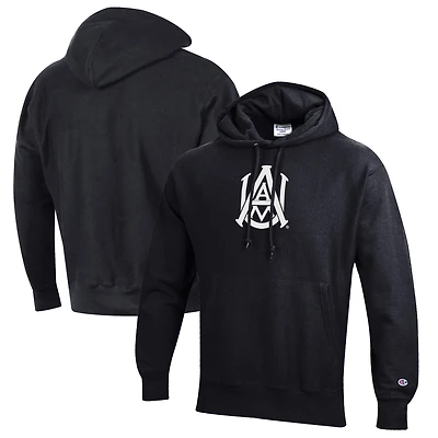 Men's Champion Black Alabama A&M Bulldogs Reverse Weave Fleece Pullover Hoodie