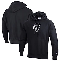 Men's Champion Black Cal State Stanislaus Warriors Reverse Weave Fleece Pullover Hoodie