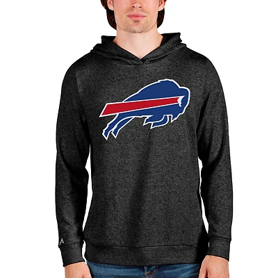 Men's Antigua Heathered Buffalo Bills Team Absolute Pullover Hoodie