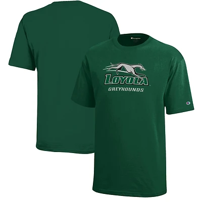 Youth Champion Green Loyola Greyhounds Jersey T-Shirt