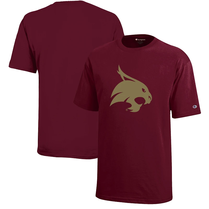 Youth Champion Maroon Texas State Bobcats Jersey T-Shirt