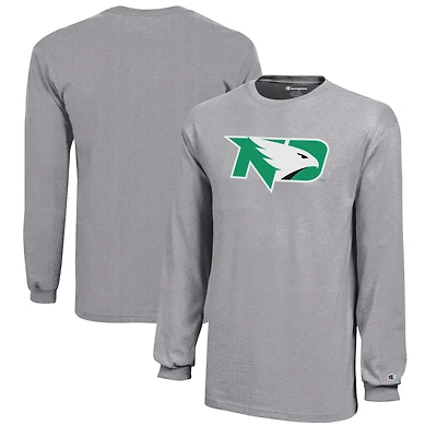 Youth Champion Gray North Dakota Jersey Long Sleeve T-Shirt