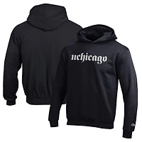 Youth Champion Black Chicago Maroons Eco Powerblend Pullover Hoodie