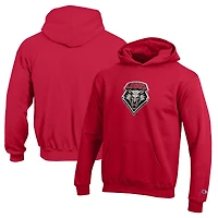 Youth Champion Cherry New Mexico Lobos Eco Powerblend Pullover Hoodie