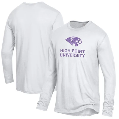 Men's Alternative Apparel White High Point Panthers Keeper Long Sleeve T-Shirt