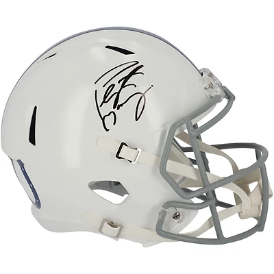 Peyton Manning Indianapolis Colts Autographed Riddell 2021 Season Throwback Logo Speed Replica Helmet