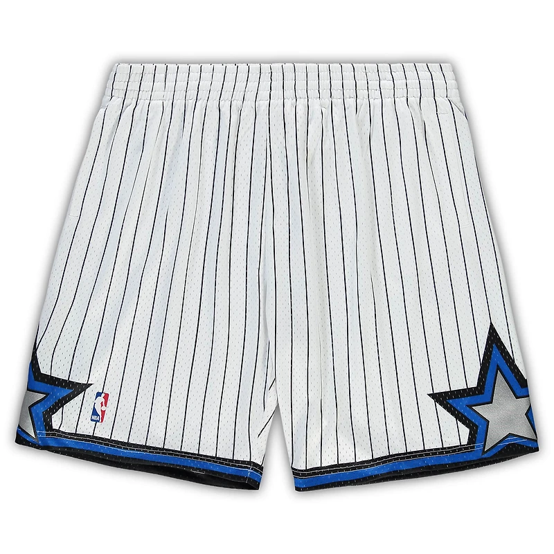 Men's Mitchell & Ness White Orlando Magic Big & Tall Hardwood Classics Team Swingman Shorts