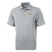 Men's Cutter & Buck Gray VCU Rams Big & Tall Virtue Eco Pique Recycled Polo