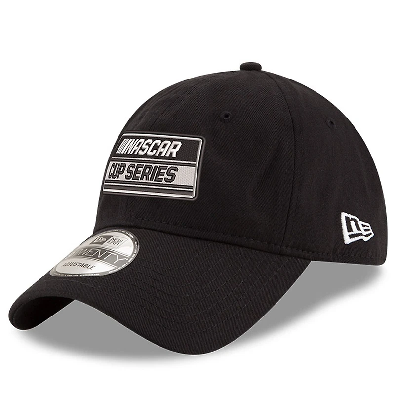 Men's New Era Black NASCAR Cup Series Logo Enzyme Washed 9TWENTY Adjustable Hat