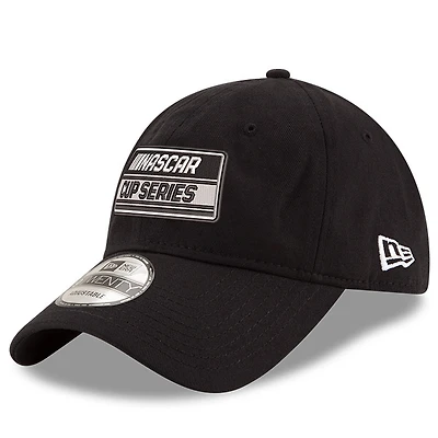 Men's New Era Black NASCAR Cup Series Logo Enzyme Washed 9TWENTY Adjustable Hat