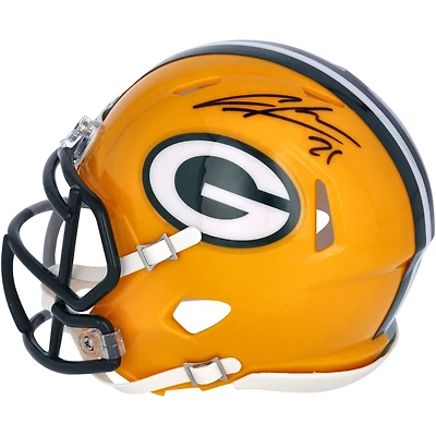 Charles Woodson Las Vegas Raiders Autographed Riddell Half & Half Speed Mini Helmet - Signature on Green Bay Side