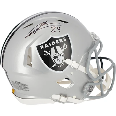 Charles Woodson Las Vegas Raiders Autographed Half & Half Riddell Speed Authentic Helmet - Signature on Las Vegas Side