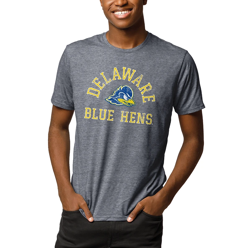 Men's League Collegiate Wear Heather Gray Delaware Fightin' Blue Hens Reclaim T-Shirt