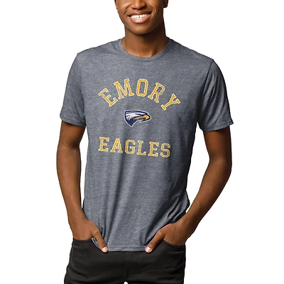 Men's League Collegiate Wear Heathered Navy Emory Eagles Reclaim T-Shirt