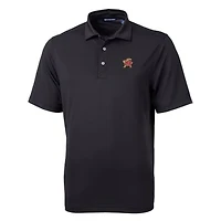 Men's Cutter & Buck Black Maryland Terrapins Big & Tall Virtue Eco Pique Recycled Polo