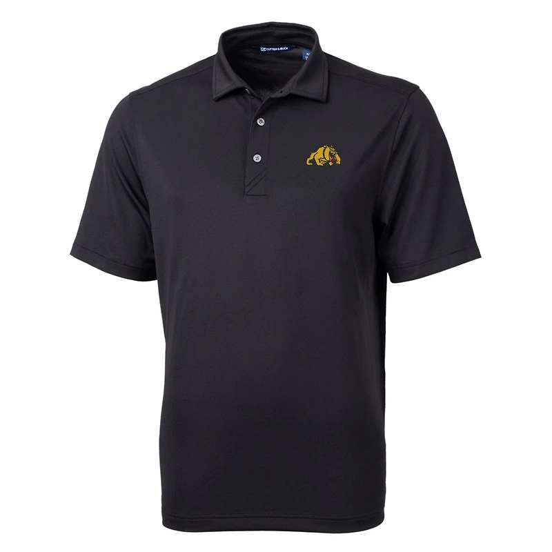 Men's Cutter & Buck Black Bowie State Bulldogs Big & Tall Virtue Eco Pique Recycled Polo