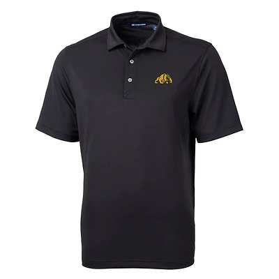 Men's Cutter & Buck Black Bowie State Bulldogs Big & Tall Virtue Eco Pique Recycled Polo