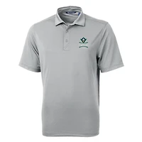 Men's Cutter & Buck Gray UNC Wilmington Seahawks Big & Tall Virtue Eco Pique Recycled Polo