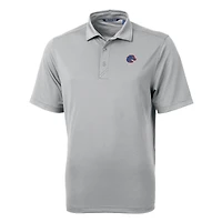 Men's Cutter & Buck Gray Boise State Broncos Big & Tall Virtue Eco Pique Recycled Polo
