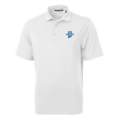 Men's Cutter & Buck White Indiana State Sycamores Big & Tall Virtue Eco Pique Recycled Polo