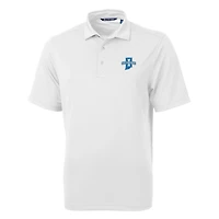 Men's Cutter & Buck White Indiana State Sycamores Big & Tall Virtue Eco Pique Recycled Polo