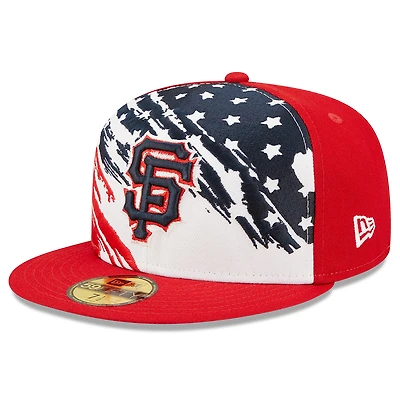 Men's New Era Red San Francisco Giants 2022 4th of July On-Field 59FIFTY Fitted Hat