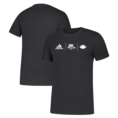 Men's adidas Black Ohio Bobcats Team Amplifier Performance T-Shirt
