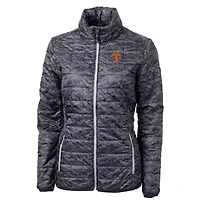 Women's Cutter & Buck Black Tennessee Volunteers Eco Full-Zip Puffer Jacket
