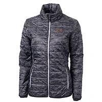 Women's Cutter & Buck Black Pacific Tigers Eco Full-Zip Puffer Jacket
