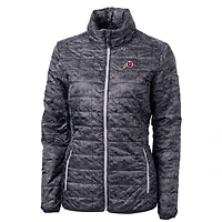 Women's Cutter & Buck Black Utah Utes Eco Full-Zip Puffer Jacket
