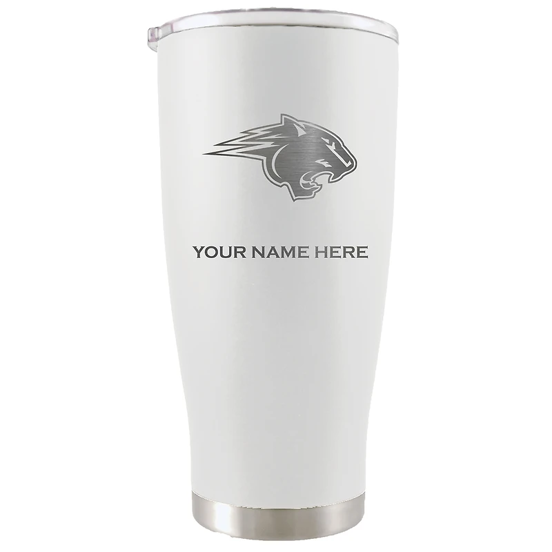 White Clark Atlanta University Panthers 20oz. Personalized Stainless Steel Tumbler