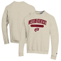 Men's Champion Heathered Oatmeal Western Kentucky Hilltoppers Eco Powerblend Crewneck Sweatshirt