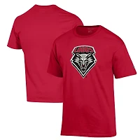 Men's Champion Cherry New Mexico Lobos Primary Jersey T-Shirt