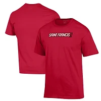 Men's Champion Red Saint Francis Red Flash Primary Jersey T-Shirt