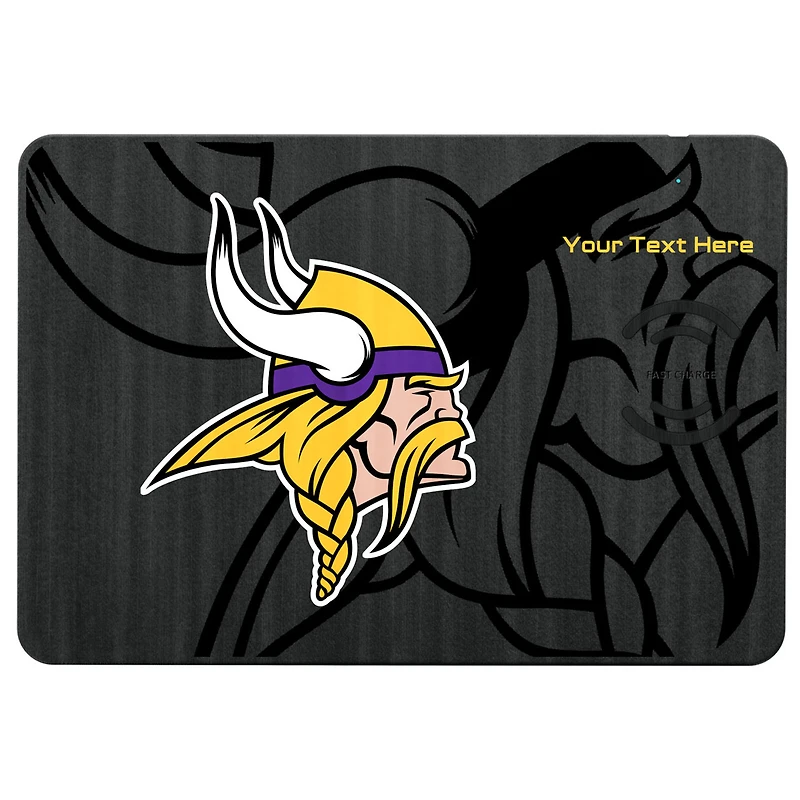 Minnesota Vikings Personalized Wireless Charger & Mouse Pad