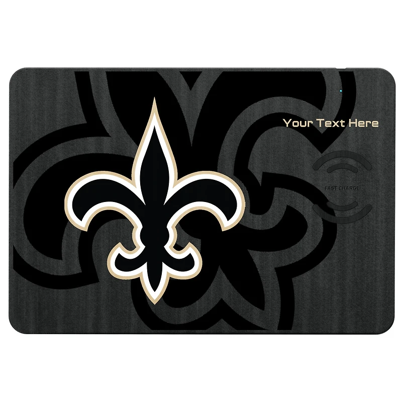 New Orleans Saints Personalized Wireless Charger & Mouse Pad