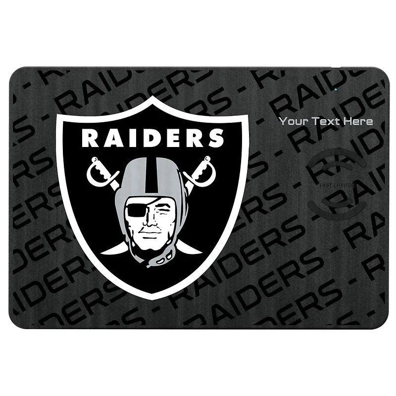 Las Vegas Raiders Personalized Wireless Charger & Mouse Pad