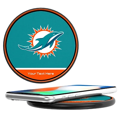 Miami Dolphins Personalized 10-Watt Wireless Phone Charger