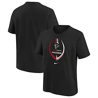 Youth Nike Black Atlanta Falcons Icon Football T-Shirt