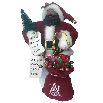 Maroon Alabama A&M Bulldogs 12'' Santa