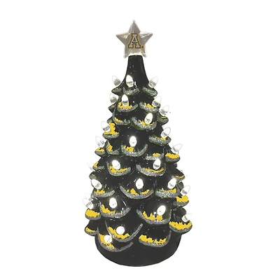 Black Appalachian State Mountaineers 14'' Ceramic Tree
