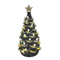 Black Appalachian State Mountaineers 14'' Ceramic Tree