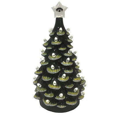 Black Iowa Hawkeyes 14'' Ceramic Tree