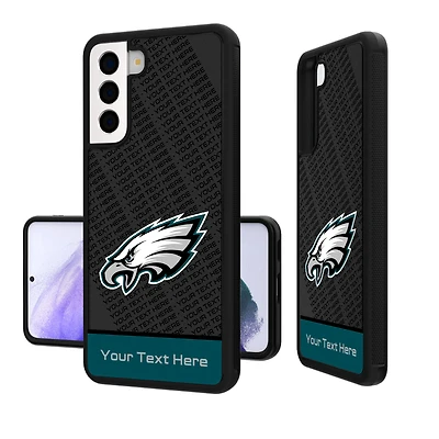 Philadelphia Eagles Personalized EndZone Plus Design Galaxy Bump Case