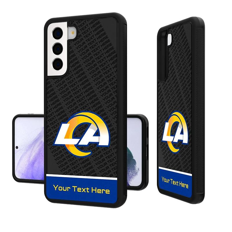 Los Angeles Rams Personalized EndZone Plus Design Galaxy Bump Case