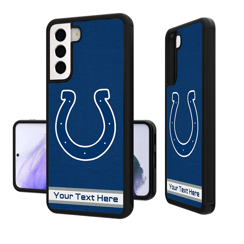 Indianapolis Colts Personalized Stripe Design Galaxy Bump Case
