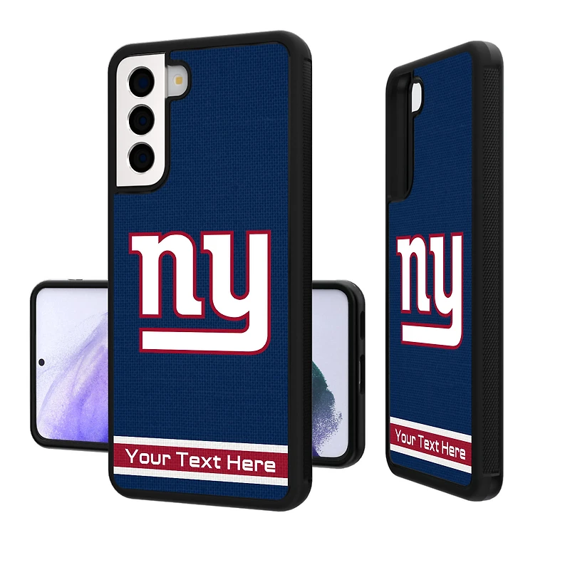 New York Giants Personalized Stripe Design Galaxy Bump Case