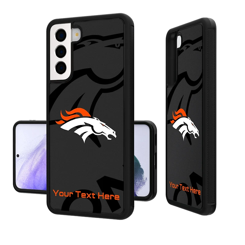Denver Broncos Personalized Tilt Design Galaxy Bump Case