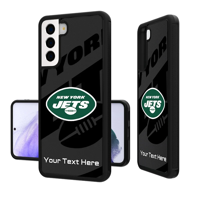 New York Jets Personalized Tilt Design Galaxy Bump Case