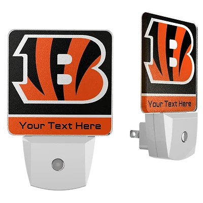 Cincinnati Bengals Personalized 2-Piece Nightlight Set